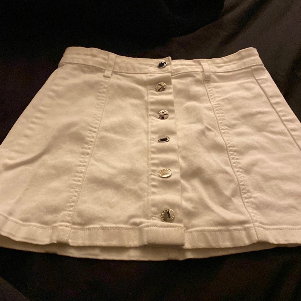 White button down skirt